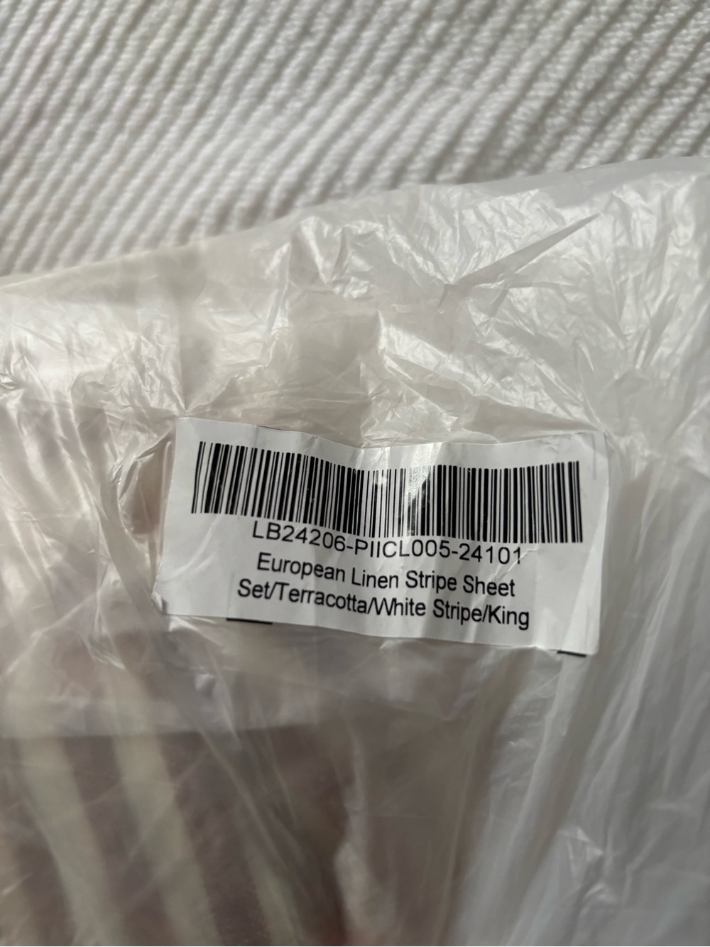 Quince Striped Linen-Blend Sheet Set - Picture 5 of 5